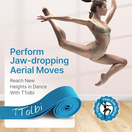 Ballet Stretch Bands Set with Foot Mini Loop, Splits Flexibility Trainer - color: Soft Blue Regular