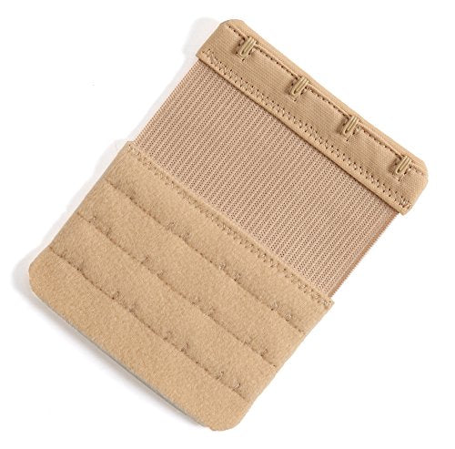 Women's Bra Extenders 4 Hook / 3 Hook / 5 Hook / 2 Hook Soft Comfortable Stretchy Bra Extension Strap - color: 6 Pieces Nude, 4 Hook