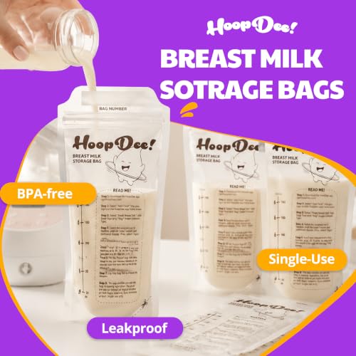 Breast Milk Storage Bags Freezer BPA-Free, 100ct 6 oz
