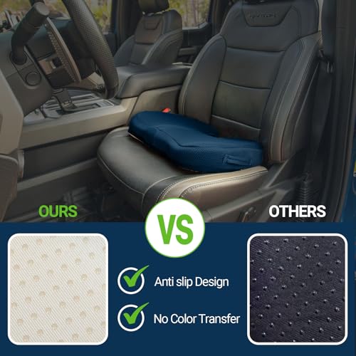 Season Guard Gel Memory Foam Seat Cushion for Tailbone Pain Relief, Blue - color: Blue, style: Mesh