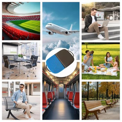 Gel Seat Cushion,Foldable Seat Cushion Comfortable Travel Seat Cushions