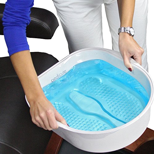 Continuum PediCute Professional Portable Pedicure Foot Spa, Black - color: Black