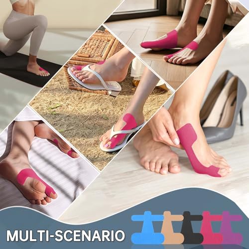 Precut Kinesiology Tape for Bunion, 40 Pcs, Pink - color: Pink