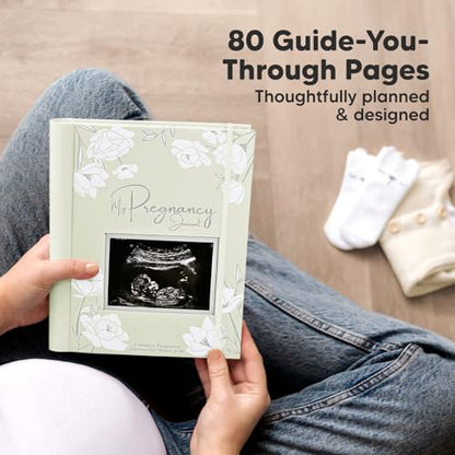 Pregnancy Journal, Pregnancy Announcements, 80 Pages Hard Cover (Chiffon) - color: Chiffon