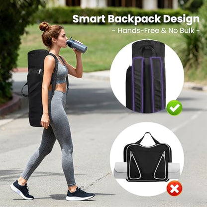 Yoga Mat Bag Carrier Large Capacity Yoga Backpack for Women