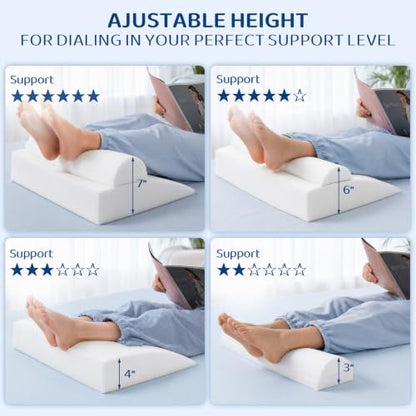 Recliner Foot Rest Cushion with Removable Semi-Cylinder - color: Coffee