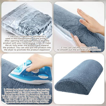 Wesiti Recliner Leg Rest Cushion Footrest Pillow Elevate Feet, Haze Blue - color: Haze Blue