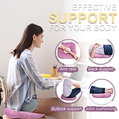 Donut Pillow for Tailbone Pain, Hemorrhoid Pillow (Fuchsia Pink) - color: Fuchsia Pink