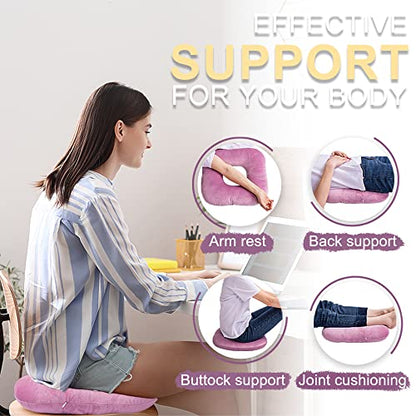 Donut Pillow for Tailbone Pain, Hemorrhoid Pillow (Fuchsia Pink) - color: Fuchsia Pink