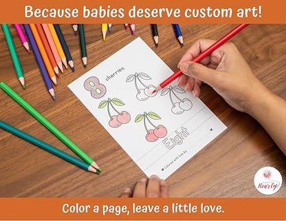Party Hearty Baby's First ABC & 123 Book, Baby Shower Activity Keepsake