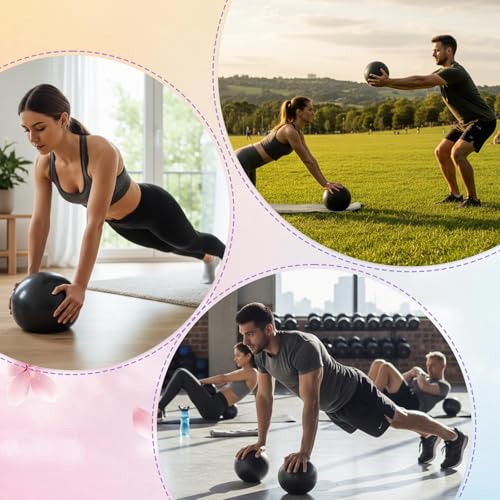 Sotiff 20 Pcs Small Pilates Ball Bulk 9 Inch Mini Yoga Ball - color: Solid Black