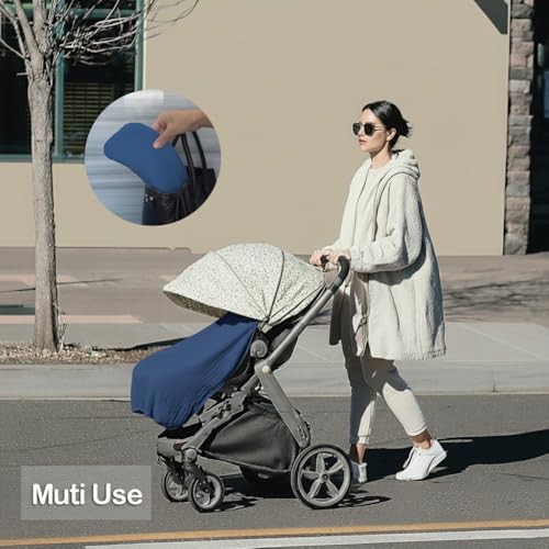 Muslin Nursing Covers for Breastfeeding, Misty Blue - color: Misty Blue