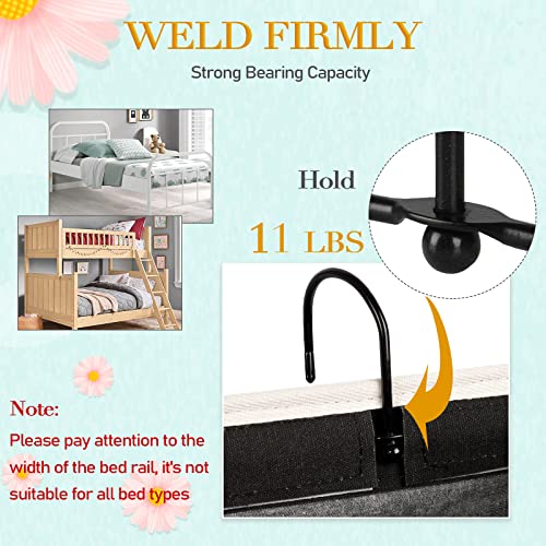 Bedside Caddy Bedside Storage Bag for Headboards/Bunk Bed - color: 2PC Black