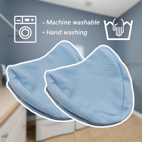 Knee Pillow Cover for Contour Legacy Knee Support Pillow (Blue, 2) - color: Blue，2 Pack