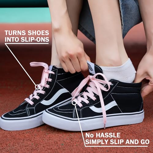 anan520 Flat Shoe Laces for Sneakers Elastic Shoe Laces Athletic Shoelaces - color: 1grey, size: 45 inches