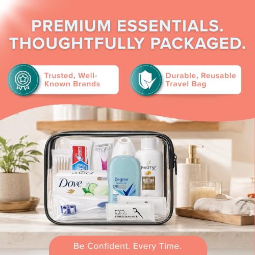 Travel Essentials For Women TSA Approved Toiletry Bag & Travel Size Kit - size: 1 Pack