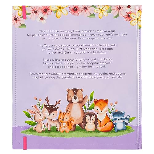 With Love My First Year A Memory Book for Baby Girls Purple Keepsake Photo Book