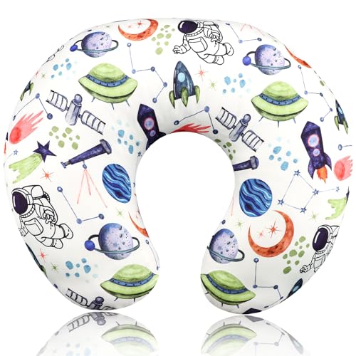 TANOFAR Nursing Pillow Cover Boy, Stretchy Breast Feeding Pillow Covers, Soft & Skin-Friendly, Removable Nursing Support Pillow Slipcover, Space Shuttle - color: White