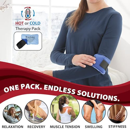 Reusable Hot & Cold Therapy Pack for Pain Relief and Injuries, Small - size: Small - 3 x 5 Inch