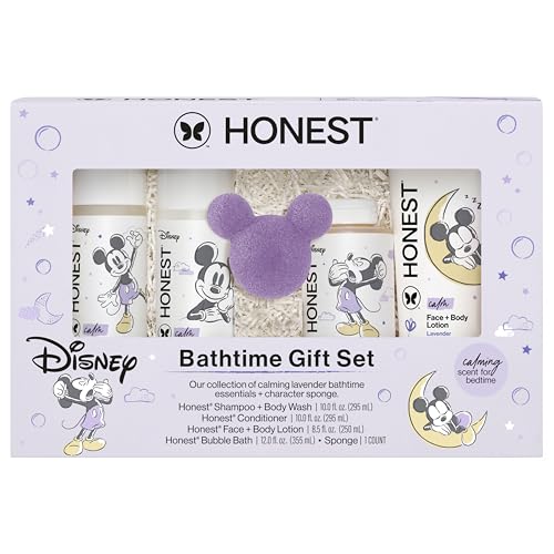The Honest Company Bathtime Lavender Gift Set, Sensitive, Disney Design - style: Disney Bathtime, Lavender