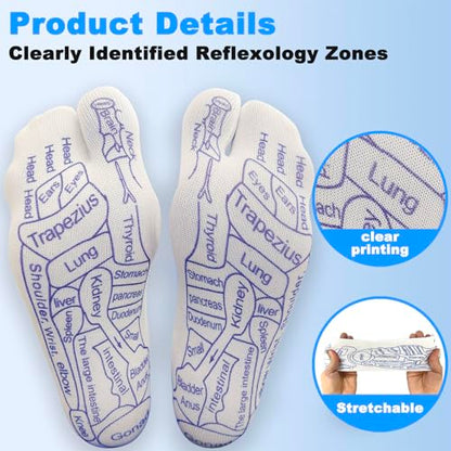 BIRDDIE Reflexology Socks Set with Tools Foot Massaging Socks(Woman) - size: Women