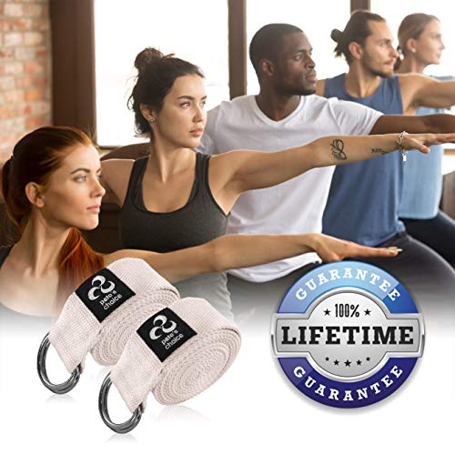 Stretching Straps and Yoga Blocks - Yoga Beginner Kit for Pilates & Gym - style: 2 Straps + 2 Blocks