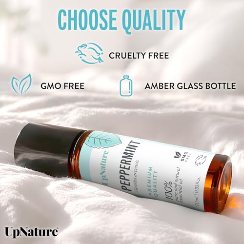 UpNature Peppermint Oil Roll On for Pregnancy Nausea & Morning Sickness