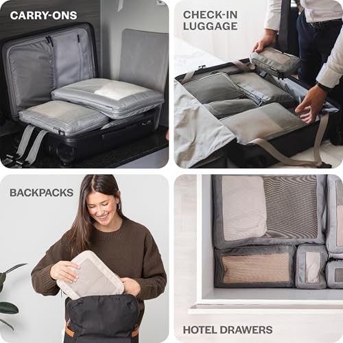 Aerotrunk Compression Packing Cubes for Travel, 2-Pack, Olive - color: Olive, size: 2-Pack