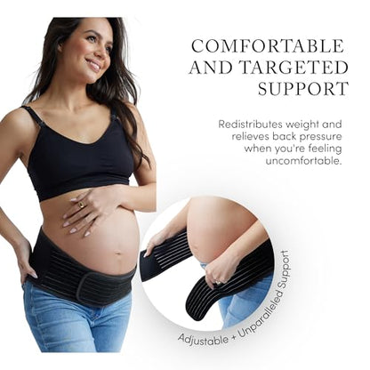 Ingrid & Isabel Basics Maternity Support Belt, (Black | Small/Medium) - color: Black, size: Small/Medium