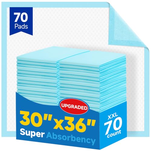 VISRIE 70 Pack 30” x 36”Super Absorbent Disposable Bed Pads for Adult