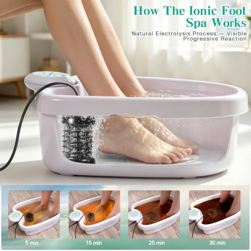 Ionic Foot Bath Detox Machine with 2 Ionic Arrays & Epsom Salt