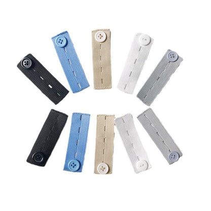 5pcs Elastic Waistband Extenders Adjustable Button for Jeans Pants Comfort Waist Expander for Women and Men