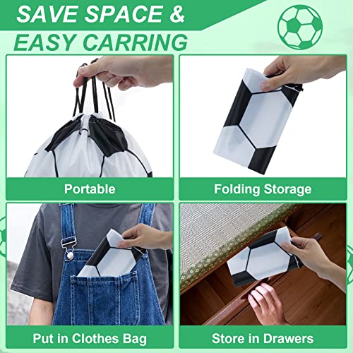 12 Pack Drawstring Backpack Soccer Drawstring Bag, 17 x 13.4 in - style: Soccer