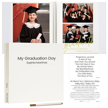 Vienrose Graduation Self Adhesive Photo Album 11x10.7 40 Pages - size: 10.71" x 11.02" 40 Pages