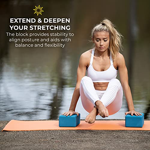 Bulk 4in Foam Yoga Blocks, 10 Pack - color: Oceanside