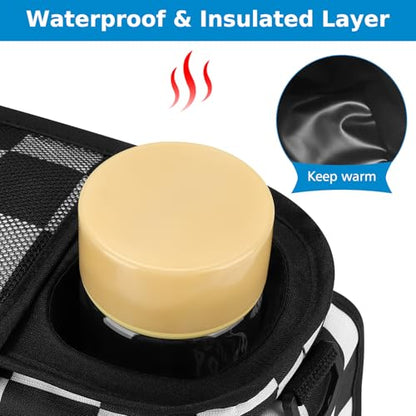 Accmor Universal Stroller Organizer with Insulated Cup Holder - color: Checkerboard
