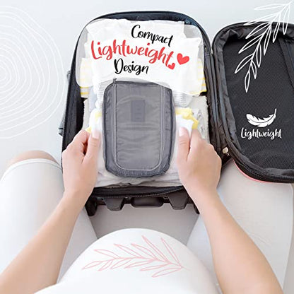 Hospital Bags for Labor and Delivery - Postpartum Essentials for Mom Underwear L/XL Pre Packed Set Gray