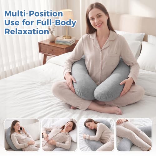 SweetSlubr Body Pillow, Memory Foam Pregnancy Pillow Leg Pillow 47.2x9.8in - size: 47.2’’ x 9.8’’