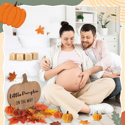 11 Pcs Fall Pregnancy Announcement Set Baby Reveal Ideas - style: Fall