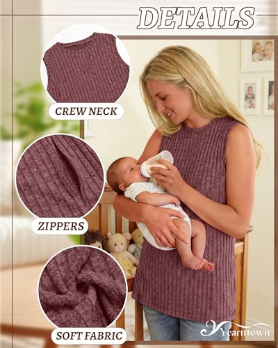 3 Pack Women's Nursing Tank Tops - color: Burgundy, Navy Blue, Black, size: Small