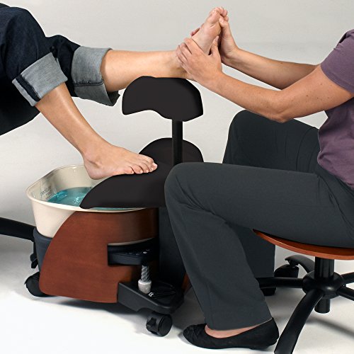 Continuum PediCute Professional Portable Pedicure Foot Spa, Black - color: Black