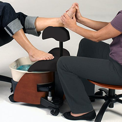 Continuum PediCute Professional Portable Pedicure Foot Spa, Black - color: Black