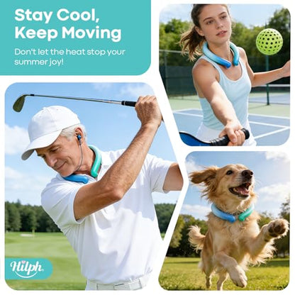 Hilph Neck Cooling Tube, Reusable Neck Ice Ring for Summer Heat Relief