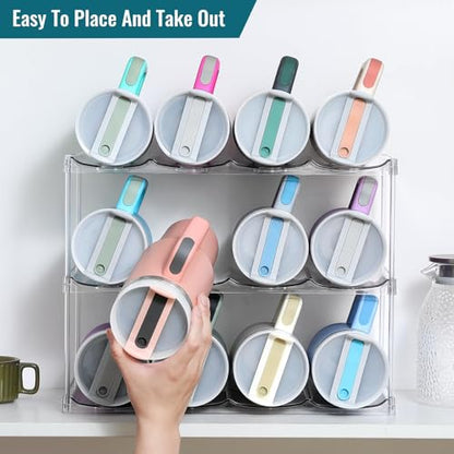 Premium Water Bottle Organizer for Stanley 40OZ & Various Bottles, Tumblers - size: 3 Tier for 12