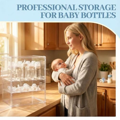 Baby Bottle Organizer, 3 Tier Bottle Storage Organizer Baby - color: 3 Tier