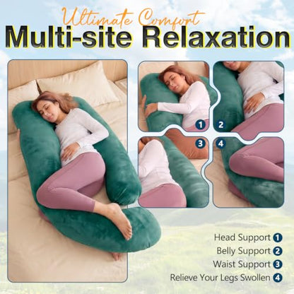 60 Inch Pregnancy Pillow for Sleeping (Navy) - color: Navy
