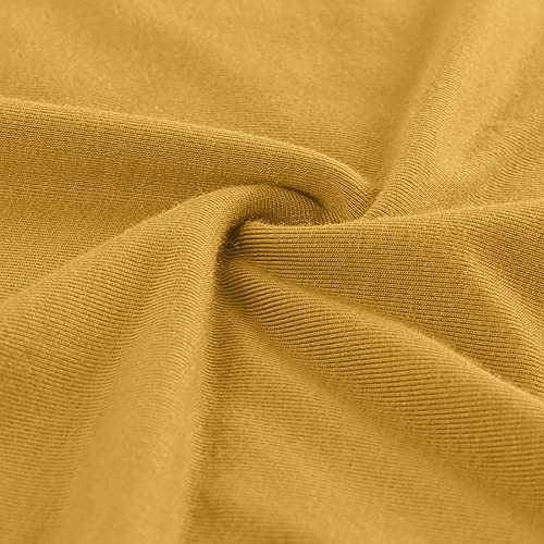 Peauty B Shape Side Ruch Maternity Tank Dress Bodycon Midi Dress - color: Ginger, size: Medium