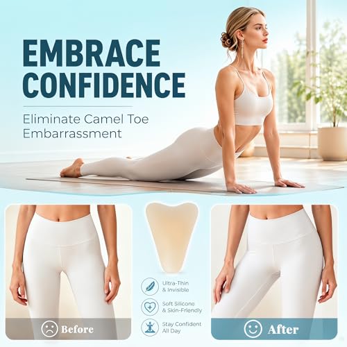 5-Pack Camel Concealer Toe for Women – Anti Camel Toe Underwear Insert, Reusable Silicone Cover Pad for Swimsuit, Yoga & Leggings, No-Bump Invisible Blocker