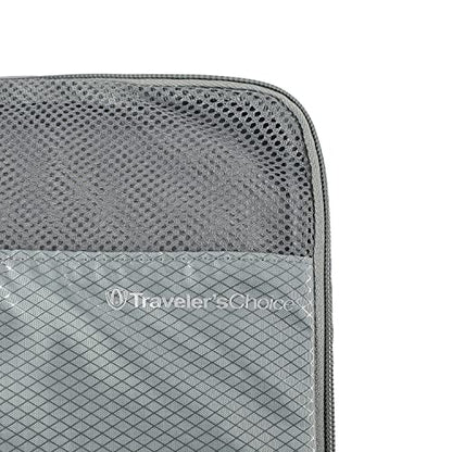 Traveler's Choice Cloverland Packing Cubes 5 Piece Set, Grey - color: Gray