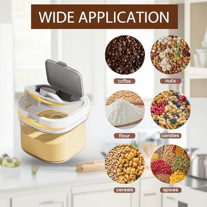 Formula Container to go-800ml Travel Dispenser BPA Free Airtight Container with Spoon & Layered Storage,Sealed Lid,Stackable,Easy-Clean,Ideal for Coffee,Flour,Sugar,Cereal,Milk Powder(27oz) - size: Mini